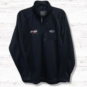 Drake Men’s Baseball 1/4 Zip Tech Black Pullover Size Large